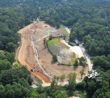 Streambank restoration of Pine Lake